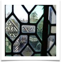 little moreton hall through 17 century glass - Rod Inwood